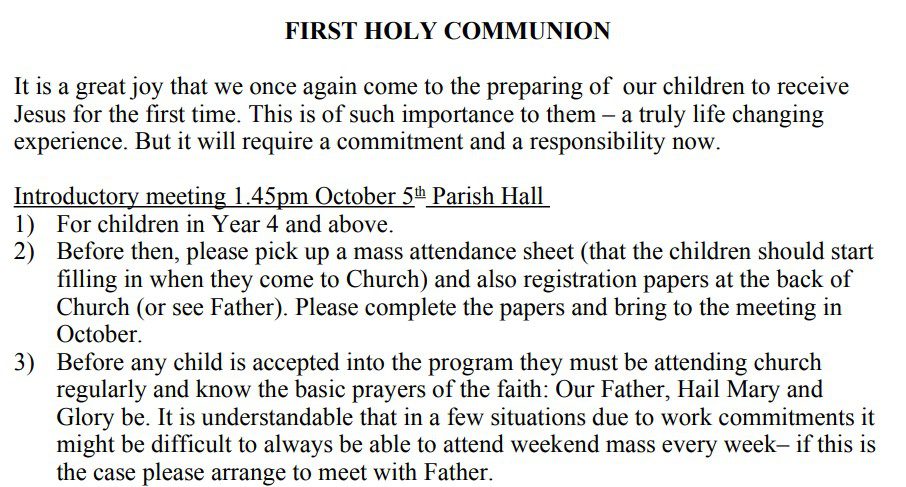 Holy Communion Boston